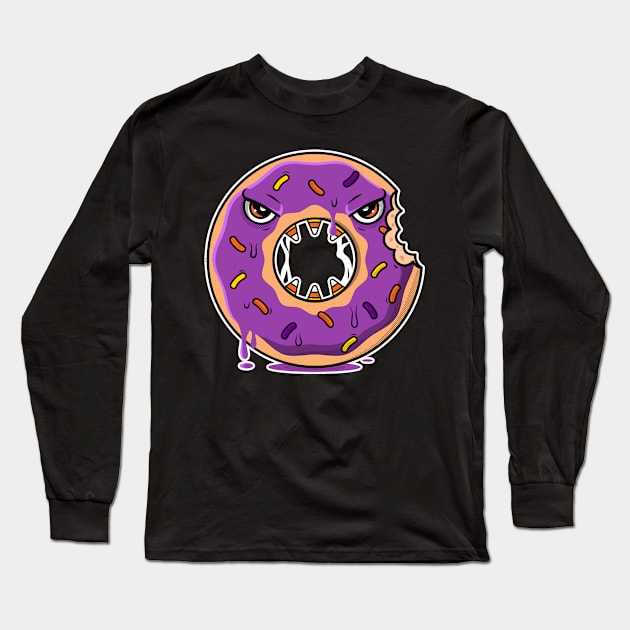 Halloween Donut | Halloween Gift Idea Long Sleeve T-Shirt by Designerabhijit